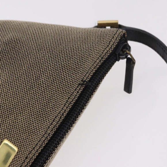 GUCCI Hand Bag Canvas Khaki Gold 07198 Auth mr2638
