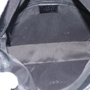 GUCCI Hand Bag Nylon Black Silver 001 3734 Auth mr2639-11