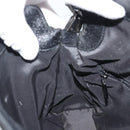 GUCCI Hand Bag Nylon Black Silver 001 3734 Auth mr2639-20