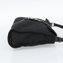 GUCCI Hand Bag Nylon Black Silver 001 3734 Auth mr2639-4