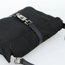 GUCCI Hand Bag Nylon Black Silver 001 3734 Auth mr2639-6