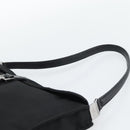 GUCCI Hand Bag Nylon Black Silver 001 3734 Auth mr2639-14