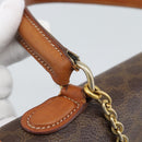 CELINE Macadam Canvas Hand Bag PVC Leather Brown Gold Auth mr2642-8