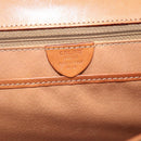 CELINE Macadam Canvas Hand Bag PVC Leather Brown Gold Auth mr2642-12