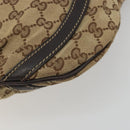 GUCCI GG Canvas Shoulder Bag Beige Gold 203257 Auth mr2643-9