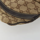 GUCCI GG Canvas Shoulder Bag Beige Gold 203257 Auth mr2643-14