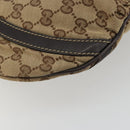 GUCCI GG Canvas Shoulder Bag Beige Gold 203257 Auth mr2643-16