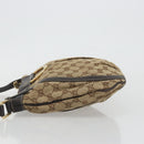 GUCCI GG Canvas Shoulder Bag Beige Gold 203257 Auth mr2643-4