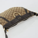 GUCCI GG Canvas Shoulder Bag Beige Gold 203257 Auth mr2643-6