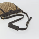 GUCCI GG Canvas Shoulder Bag Beige Gold 203257 Auth mr2643-7