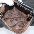 Chloe Shoulder Bag Leather Black Gold Auth mr2644-17