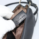 Chloe Shoulder Bag Leather Black Gold Auth mr2644-21