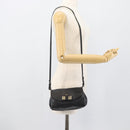 Chloe Shoulder Bag Leather Black Gold Auth mr2644-22