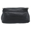 Chloe Shoulder Bag Leather Black Gold Auth mr2644-3