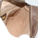 GUCCI GG Supreme Web Sherry Line Bag PVC Beige Gold 00 156 0852 Auth mr2646-19