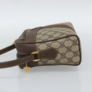 GUCCI GG Supreme Web Sherry Line Bag PVC Beige Gold 00 156 0852 Auth mr2646-3