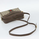 GUCCI GG Supreme Web Sherry Line Bag PVC Beige Gold 00 156 0852 Auth mr2646-7