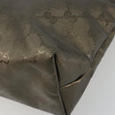 GUCCI GG Implementation Tote Bag PVC Bronze Silver 211133 Auth mr2649-8