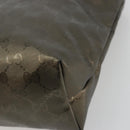 GUCCI GG Implementation Tote Bag PVC Bronze Silver 211133 Auth mr2649-16