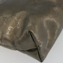 GUCCI GG Implementation Tote Bag PVC Bronze Silver 211133 Auth mr2649-17