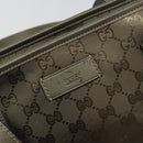 GUCCI GG Implementation Tote Bag PVC Bronze Silver 211133 Auth mr2649-18