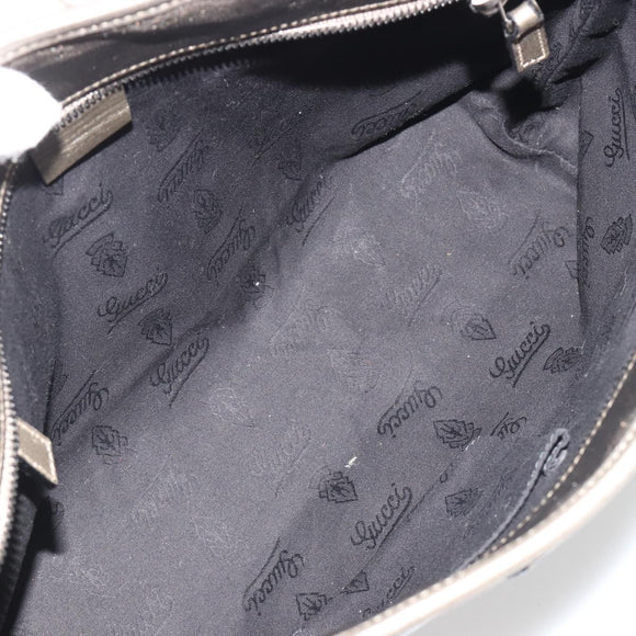 GUCCI GG Implementation Tote Bag PVC Bronze Silver 211133 Auth mr2649