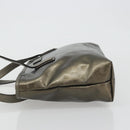 GUCCI GG Implementation Tote Bag PVC Bronze Silver 211133 Auth mr2649-4