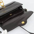 GUCCI Shoulder Bag Leather Brown Gold Auth mr2650-10