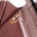 GUCCI Shoulder Bag Leather Brown Gold Auth mr2650-20