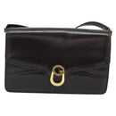 GUCCI Shoulder Bag Leather Brown Gold Auth mr2650-13