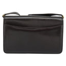 GUCCI Shoulder Bag Leather Brown Gold Auth mr2650-2