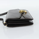 GUCCI Shoulder Bag Leather Brown Gold Auth mr2650-3