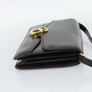 GUCCI Shoulder Bag Leather Brown Gold Auth mr2650-4