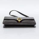 GUCCI Shoulder Bag Leather Brown Gold Auth mr2650-5