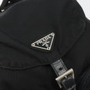 PRADA Backpack Nylon Black Silver Auth mr2651-19