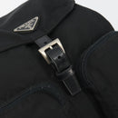 PRADA Backpack Nylon Black Silver Auth mr2651-20