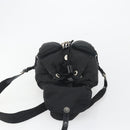 PRADA Backpack Nylon Black Silver Auth mr2651-10