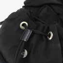 PRADA Backpack Nylon Black Silver Auth mr2651-21