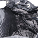 PRADA Backpack Nylon Black Silver Auth mr2651-24
