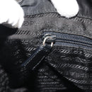 PRADA Backpack Nylon Black Silver Auth mr2651-25