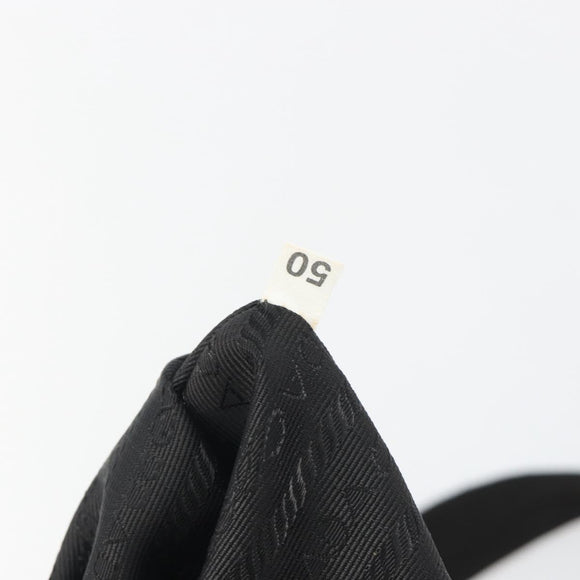 PRADA Backpack Nylon Black Silver Auth mr2651