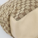 GUCCI GG Canvas Tote Bag Beige Gold 109141 Auth mr2652-11