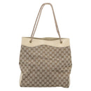 GUCCI GG Canvas Tote Bag Beige Gold 109141 Auth mr2652-3