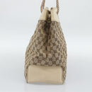 GUCCI GG Canvas Tote Bag Beige Gold 109141 Auth mr2652-4