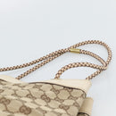 GUCCI GG Canvas Tote Bag Beige Gold 109141 Auth mr2652-8
