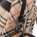 BURBERRY Hand Bag Canvas 3way Beige Gold Auth mr2653-11