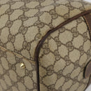 GUCCI GG Supreme Web Sherry Line Bag PVC Beige Gold 002 40 0168 Auth mr2654-10