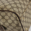 GUCCI GG Supreme Web Sherry Line Bag PVC Beige Gold 002 40 0168 Auth mr2654-11