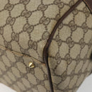 GUCCI GG Supreme Web Sherry Line Bag PVC Beige Gold 002 40 0168 Auth mr2654-12