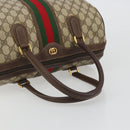 GUCCI GG Supreme Web Sherry Line Bag PVC Beige Gold 002 40 0168 Auth mr2654-7